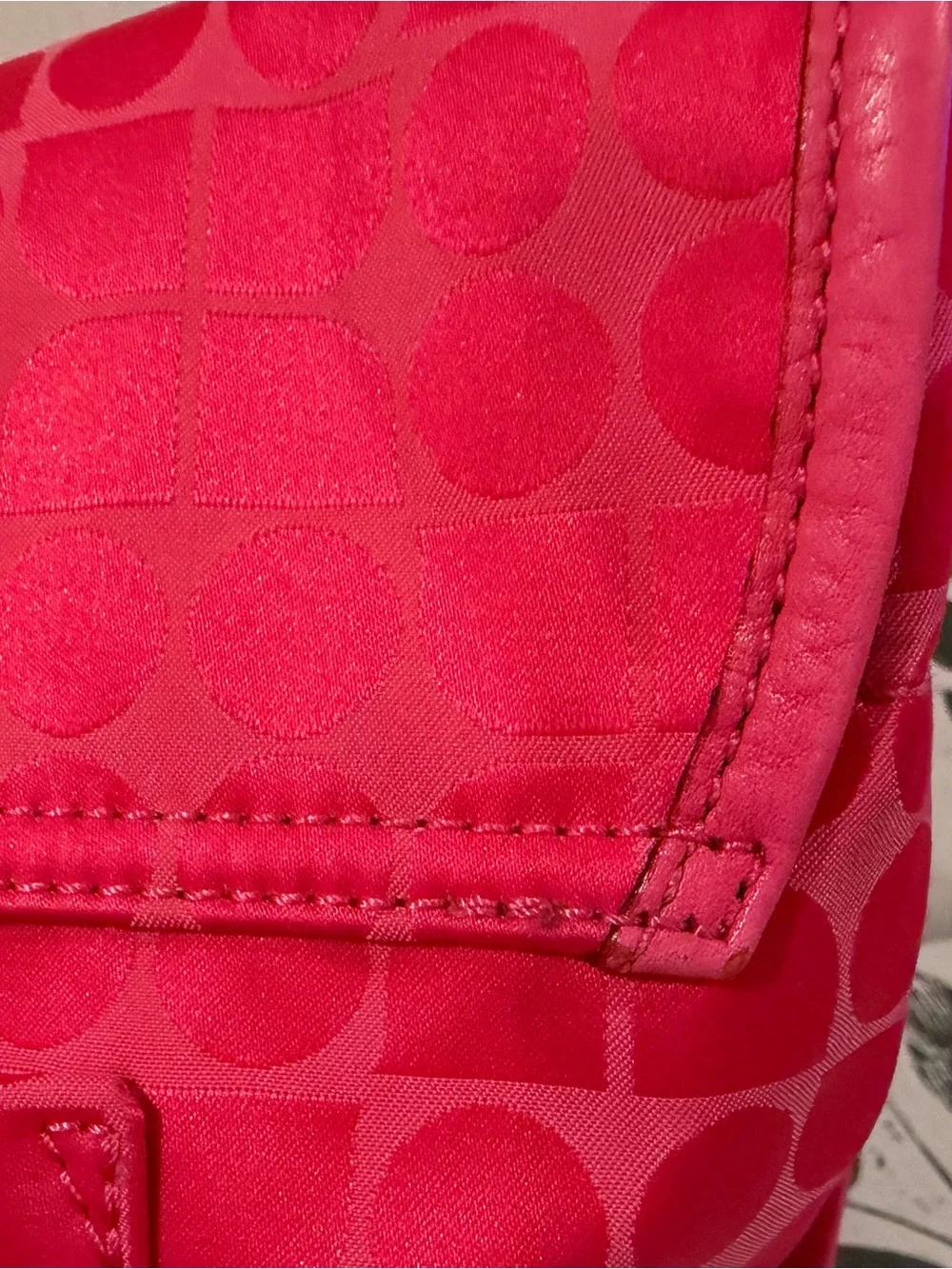 Kate Spade Hot Pink Geo-Print Crossbody Bag